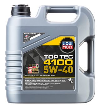 Синтетическое моторное масло Top Tec 4100 5W40 (4л) LIQUI MOLY