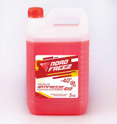 Антифриз G12 красный (5кг) NORD FREEZ