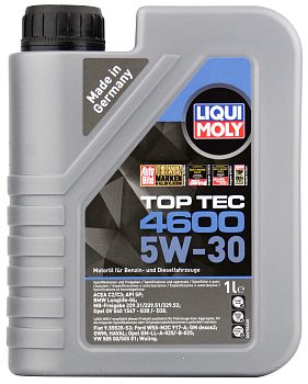 Синтетическое моторное масло Top Tec 4600 5W30 (1л) LIQUI MOLY