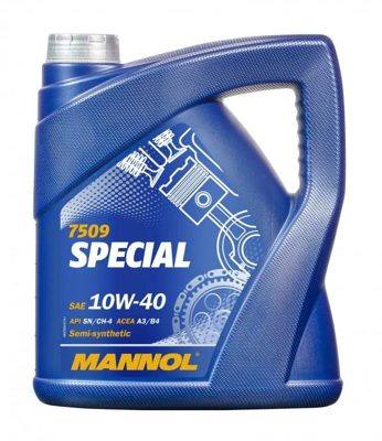 7509-005 масло мот.п/синт. Special 10W40 (5л) MANNOL; API SN/CH-4, ACEA A3/B4