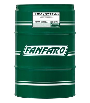 8706-060 Масло для МКПП (синт.) MAX 6 75W-90 GL-4/GL-5 (60л.) FANFARO