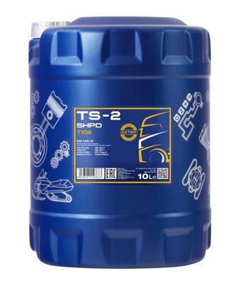 7102-010 Масло моторное минеральное TS-2 SHPD 20W-50  (10л) MANNOL