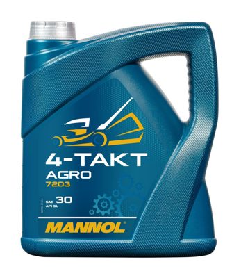 7203-004 масло мот.минер. для 4Т двигателей сад.техники 4-Takt Agro SAE 30  (4л) MANNOL; API SL JAS