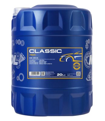 7501-020 масло мот.п/синт. Classic 10W40 (20л) MANNOL; SN/CH-4/A3/B4
