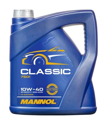 7501-004 масло мот.п/синт. Classic 10W40 (4л) MANNOL; SN/CH-4/A3/B4