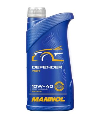 7507-001 масло мот.п/синт. Defender 10W40 (1л) MANNOL; API SN, ACEA A3/B4