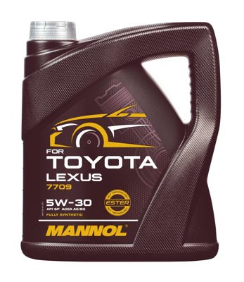 7709-004 масло мот.синт. For Toyota Lexus 5W-30  (4л) MANNOL; API SN Plus, ACEA A5/B5