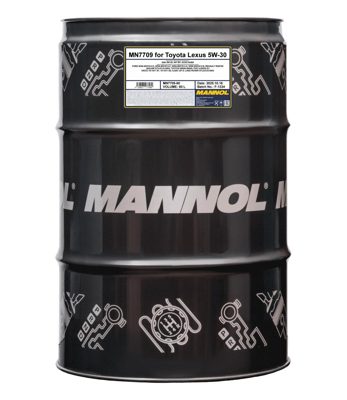 7709-060 масло мот.синт. For Toyota Lexus 5W-30  (60л) MANNOL; API SN Plus, ACEA A5/B5