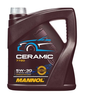 7720-004 масло мот.синт. Ceramic 5W/30 (4л) MANNOL; API SN Plus ACEA C3