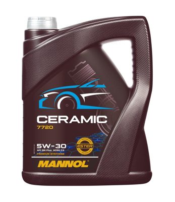 7720-005 масло мот.синт. Ceramic 5W/30 (5л) MANNOL; API SN Plus ACEA C3