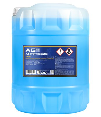 Антифриз голубой AG11 (-40°C) Longterm (20л) MANNOL 4011