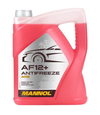 Антифриз красный AF12+ (-40°C) Longlife (5л) MANNOL 4012