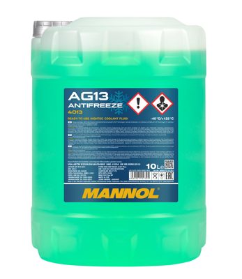 Антифриз зелёный AG13 (-40°C) Hightec (10л) MANNOL 4013