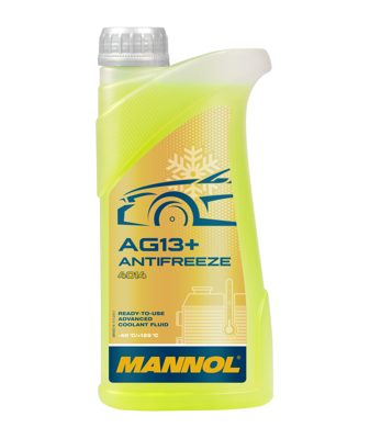 Антифриз жёлтый AG13+ (-40°C) Advanced (1л) MANNOL 4014