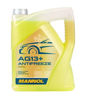 Антифриз жёлтый AG13+ (-40°C) Advanced (5л) MANNOL 4014