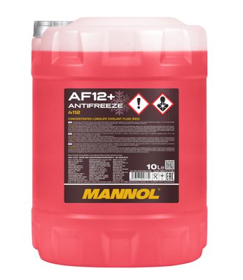 Антифриз красный концентрат AF12+ Longlife (10л) MANNOL 4112