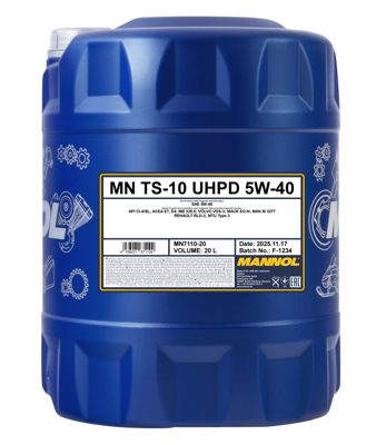 7110-020 Масло моторное синтетическое TS-10 UHPD 5W-40 (20л) MANNOL