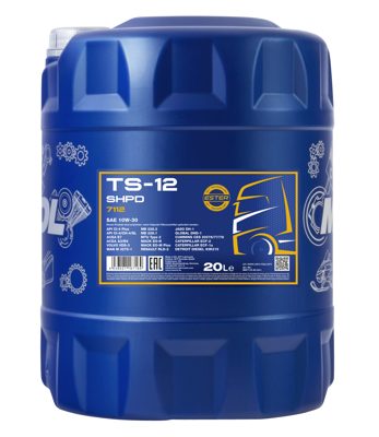 7112-020 Масло моторное полусинтетическое TS-12 SHPD 10W-30  (20л) MANNOL