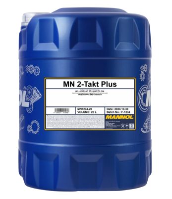 7204-020 масло мот.п/синт. для 2T двигателей 2-Takt Plus  (20л) MANNOL; API TC JASO FD