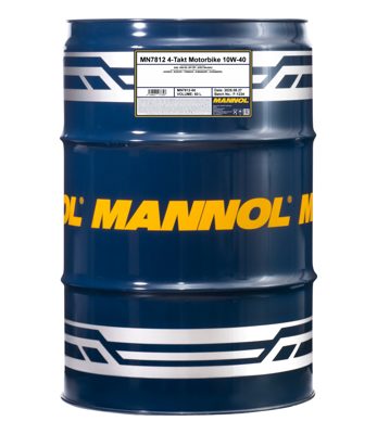 7812-060 масло мот.синт. для мотоциклов 4-Takt Motorbike 10W40 (60л) MANNOL; API SL JASO MA/MA2