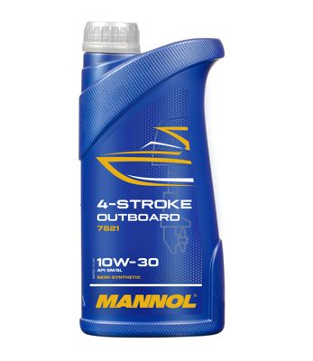 7821-001 масло мот.п/синт. 4-Stroke Outboard 10W30 (1л) MANNOL; API SM/SL