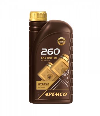 Масло моторное полусинтетическое 260 SAE 10W-40 (4л) Pemco