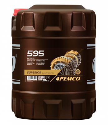 Масло синтетическое д/автоматических трансмиссий 595 SAE 75W-90 API GL-4/GL-5 LS (20л) Pemco
