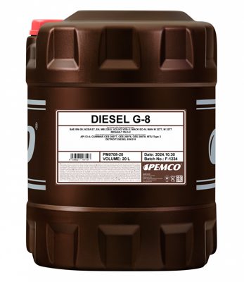 Масло моторное полусинтетическое универсальное всесезонное Diesel G-8 UHPD SAE 5W-30 (20л) Pemco