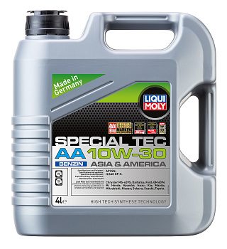Синтетическое моторное масло Special Tec AA Benzin 10W30 (4л) LIQUI MOLY