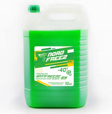 Антифриз G11 зелёный (10кг) NОRD FREEZ