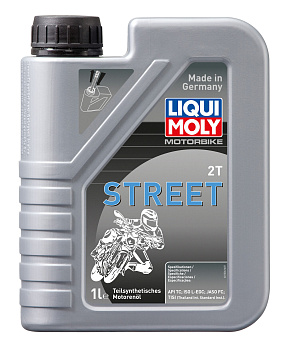 Полусинтетическое моторное масло для 2-тактных мотоциклов Motorbike 2T Street L-EGC (1л) LIQUI MOLY